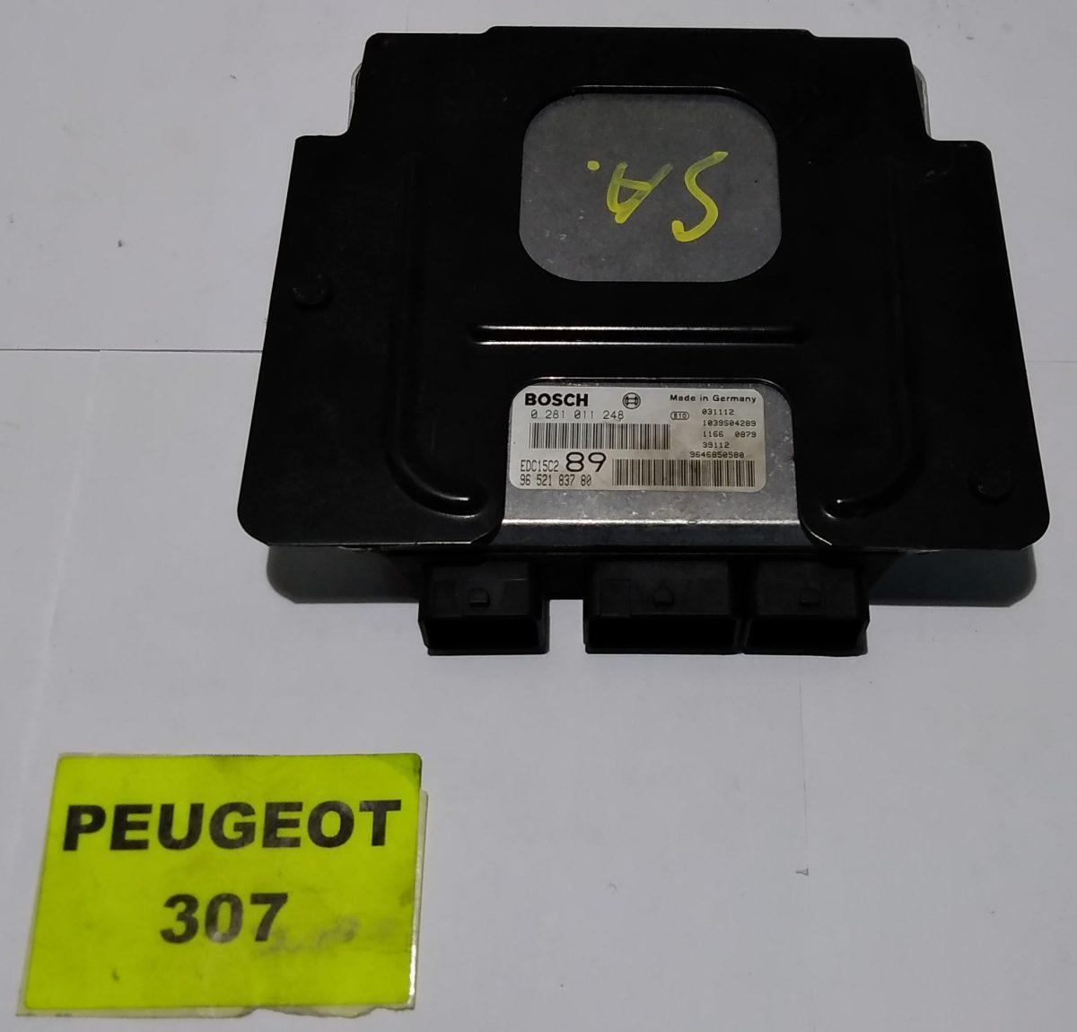 9646850580 CENTRALINA MOTORE PEUGEOT 307 <br />