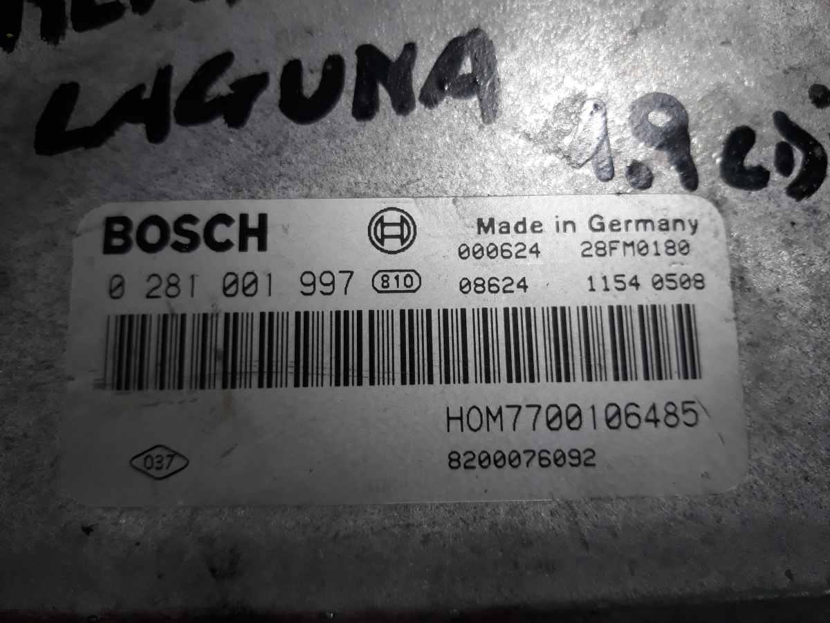 CENTRALINA MOTORE RENAULT LAGUNA 1.9 CDI 8200076092<br /><br /><br />