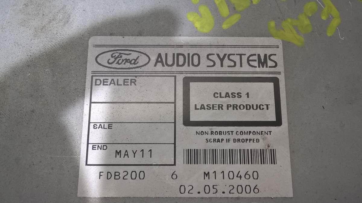 AUTORADIO DA SCODIFICARE FORD FIESTA 1.4 HDI 2006 6S6118C815AG<br /><br /><br />