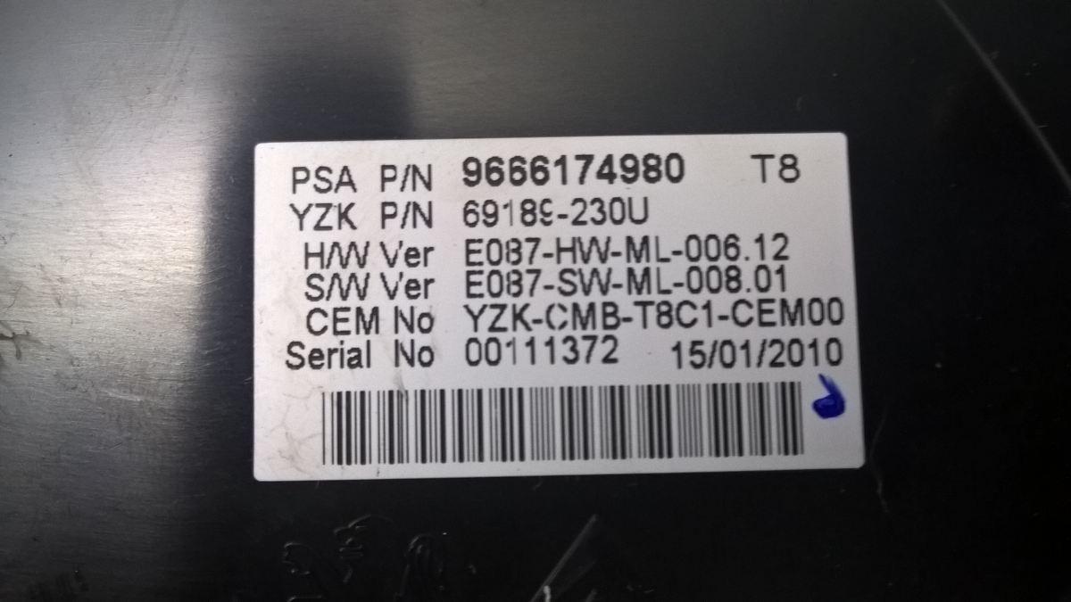 CONTAKM PEUGEOT 3008 1.6 HDI 109cv 2010 9666174980<br />