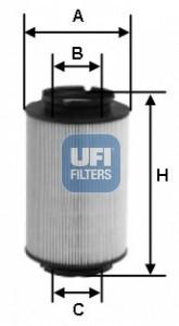 1k0127177a 2601400 filtro carburante skoda - volkswagen