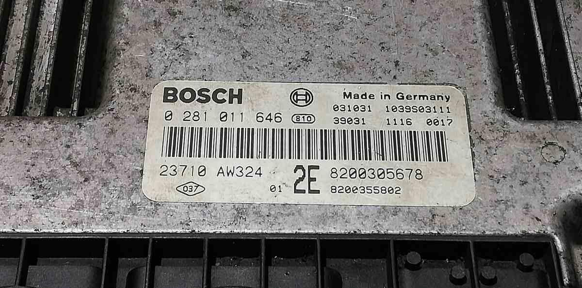 CENTRALINA MOTORE NISSAN PRIMERA 1.9 DCI 2006 0281011646<br /><br /><br />