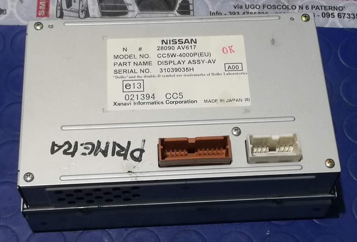 DISPLAY MULTIFUNZIONE NISSAN PRIMERA 1.9 DCI 2006 28090AV617<br /><br /><br />