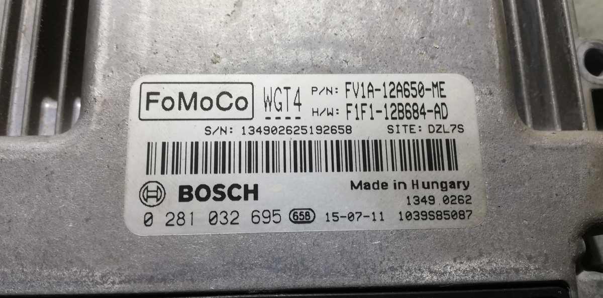 CENTRALINA MOTORE FORD B-MAX 1.5 TDCi 75CV 2015 0281032695<br /><br /><br />