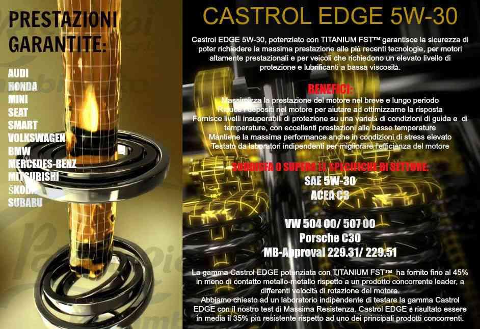 Olio motore castrol edge fst 5w30 lt.1  originale (minimo 5lt)