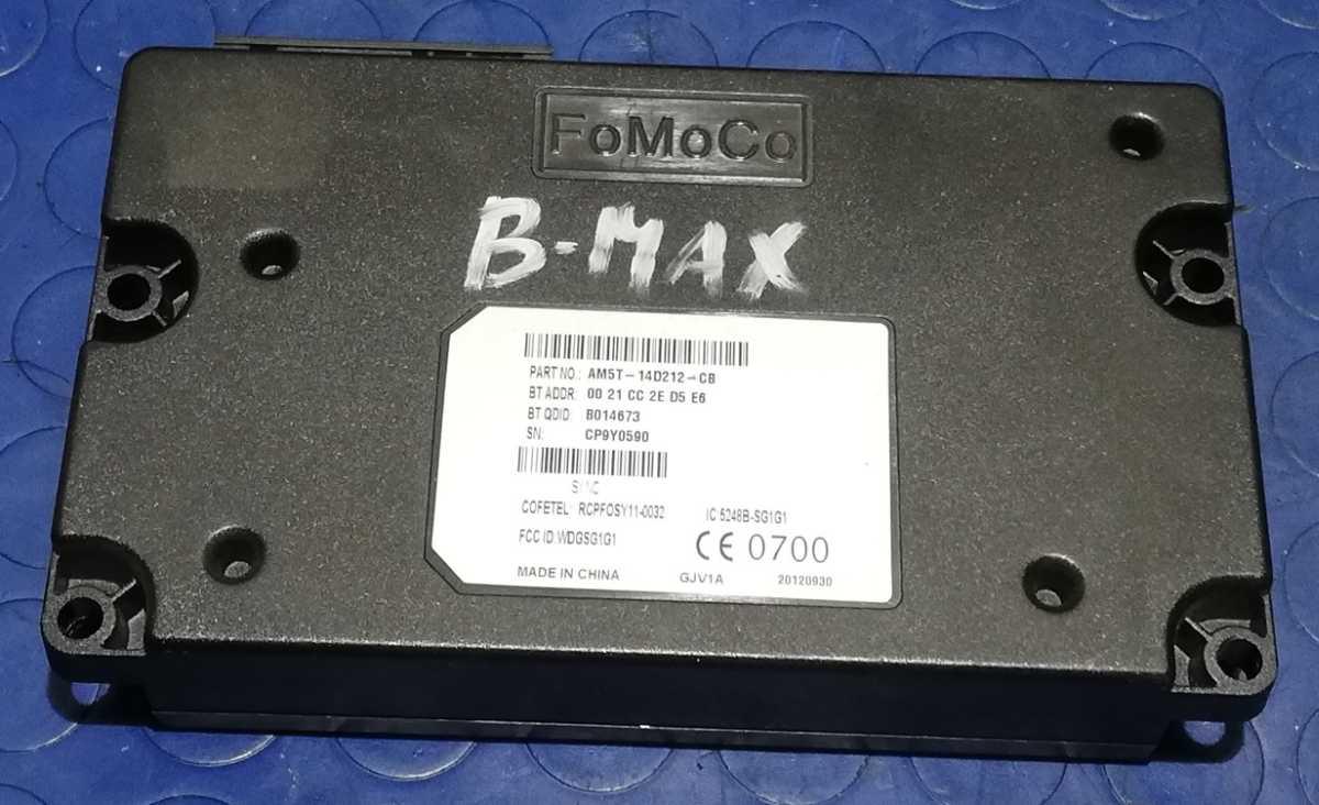 CENTRALINA BLUETOOTH FORD B MAX 2015 1.6 TDI AM5T14D212CB<br /><br /><br />