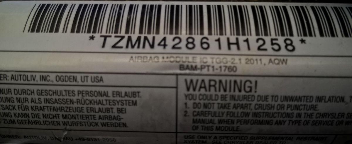 tendina airbag sx fiat freemont p52029351ae