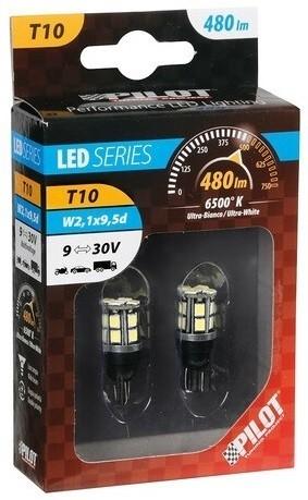 Led Series - 9-30v - (t10) 2 Pz - Scatola - Bianco