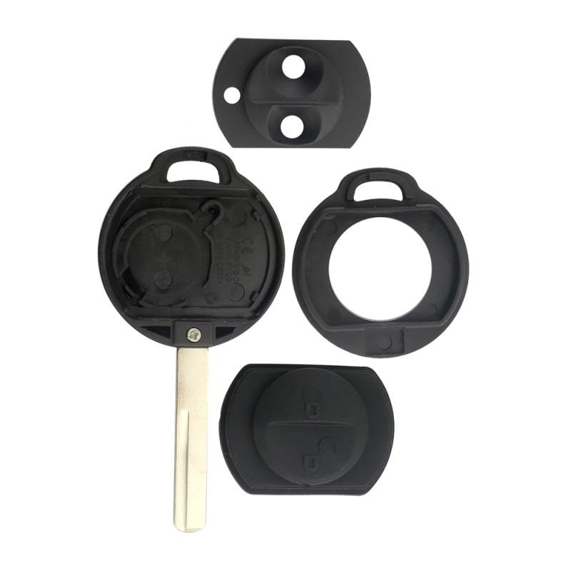 chiave guscio telecomando 2 tasti chiavi auto smart forfour