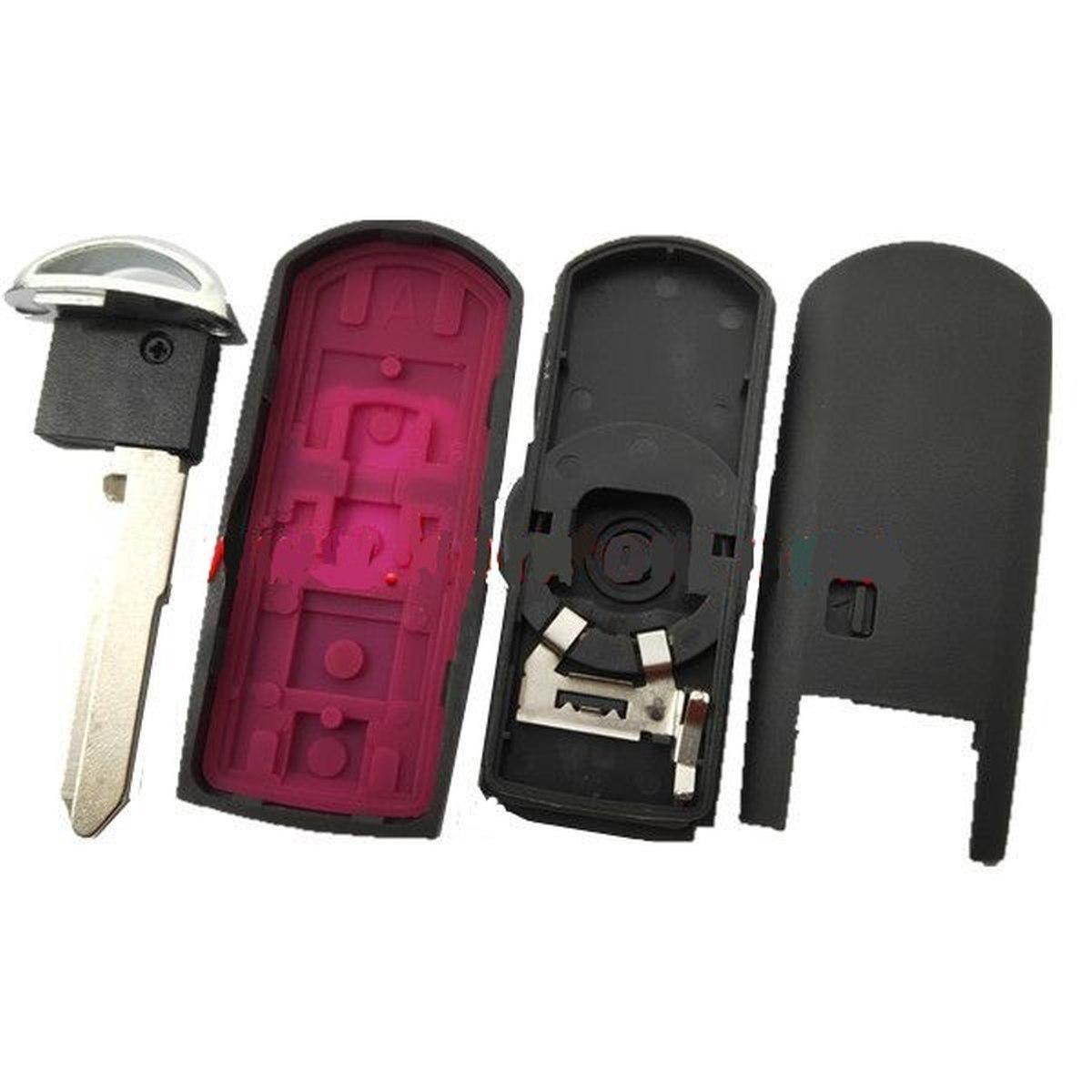 chiave guscio telecomando 3 tasti chiavi auto mazda 3 5 6 cx-5 cx-7 cx-9 rx8 mx5