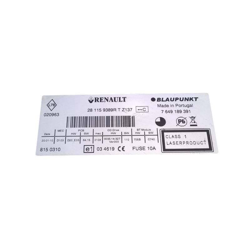 autoradio renault scenic x mode 7649189391