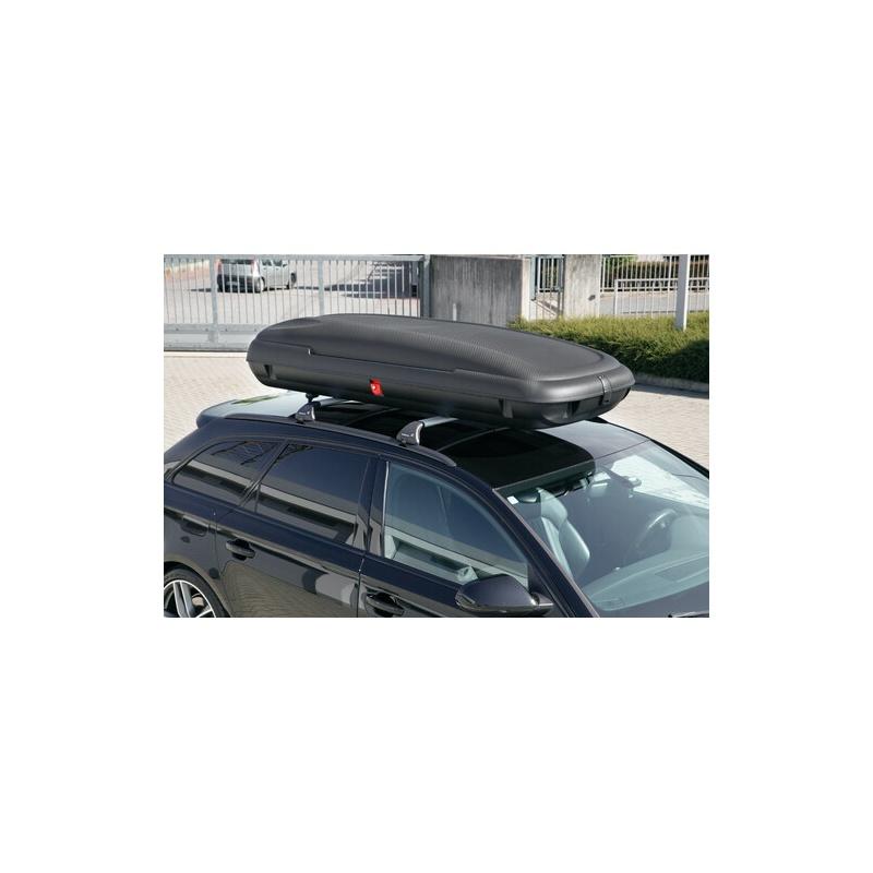 box tetto PORTATUTTO  in polipropilene, 480 litri - Nero Carbon LAMPA