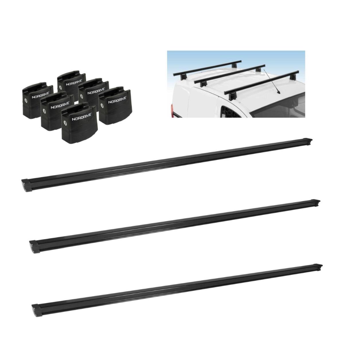 barre portatutto opel movano dal 1998 al 2010 nordrive 3 barre professionali