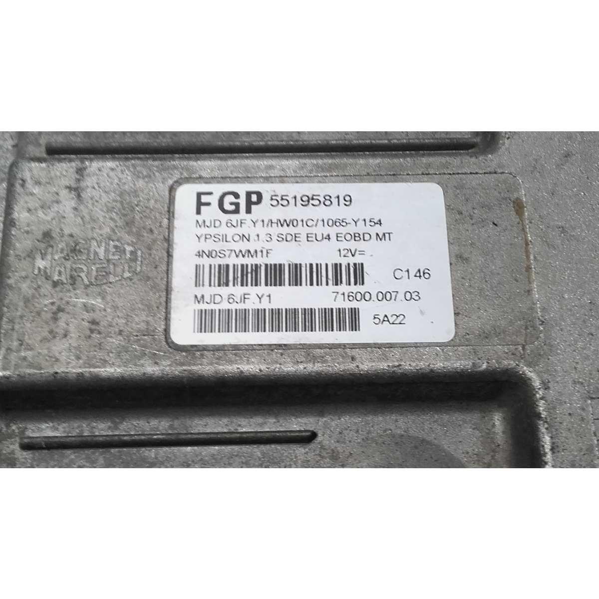 centralina motore lancia ypsilon 1.3 mtj 2005 55195819