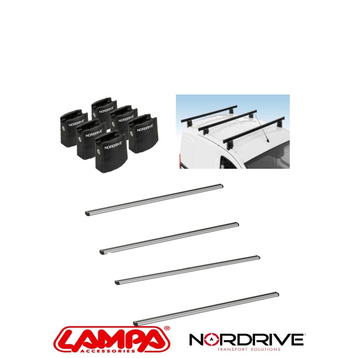 barre portatutto nissan nv300 dal 2016 nordrive 4 barre professionali