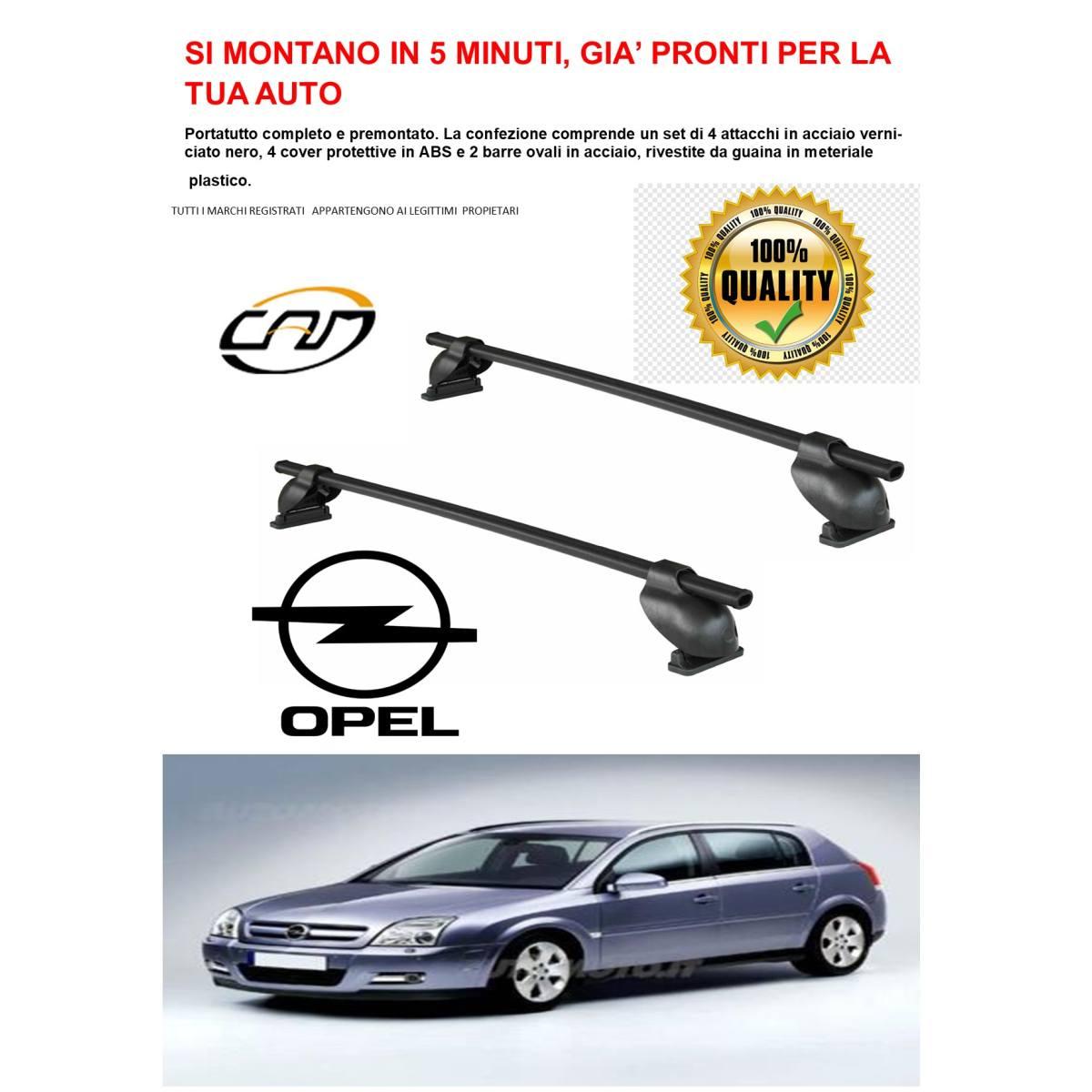 barre portatutto portapacchi opel Vectra C 4P Vectra C 5P