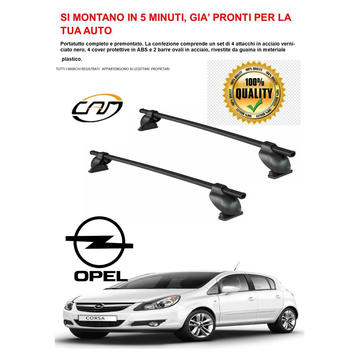 barre portatutto portapacchi opel Vectra C 4P Vectra C 5P