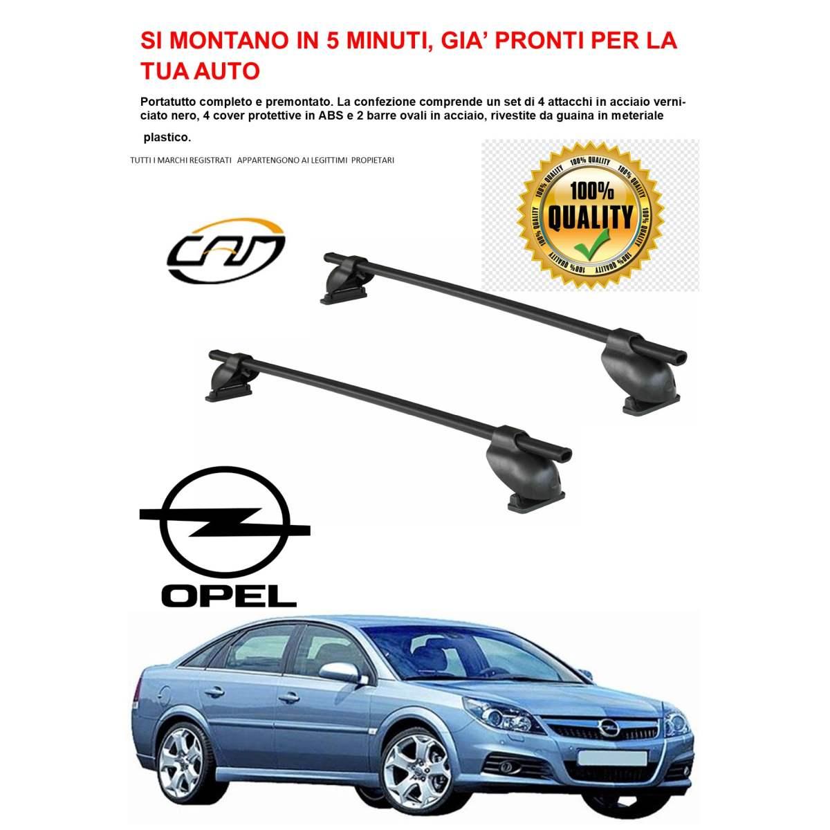 barre portatutto portapacchi opel Vectra C 4P Vectra C 5P