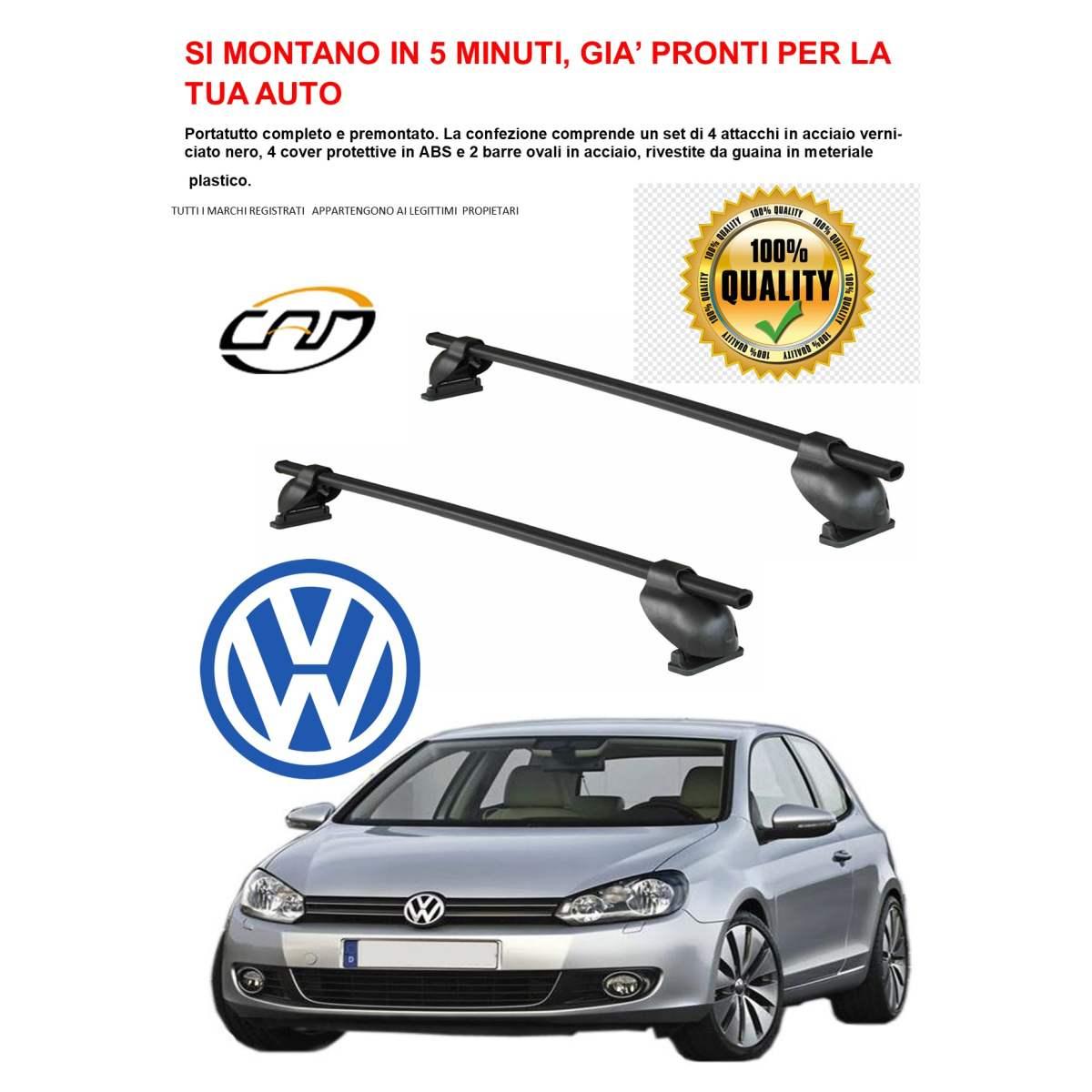 barre portatutto portapacchi Volkswagen Golf V 5 5P (03>09)