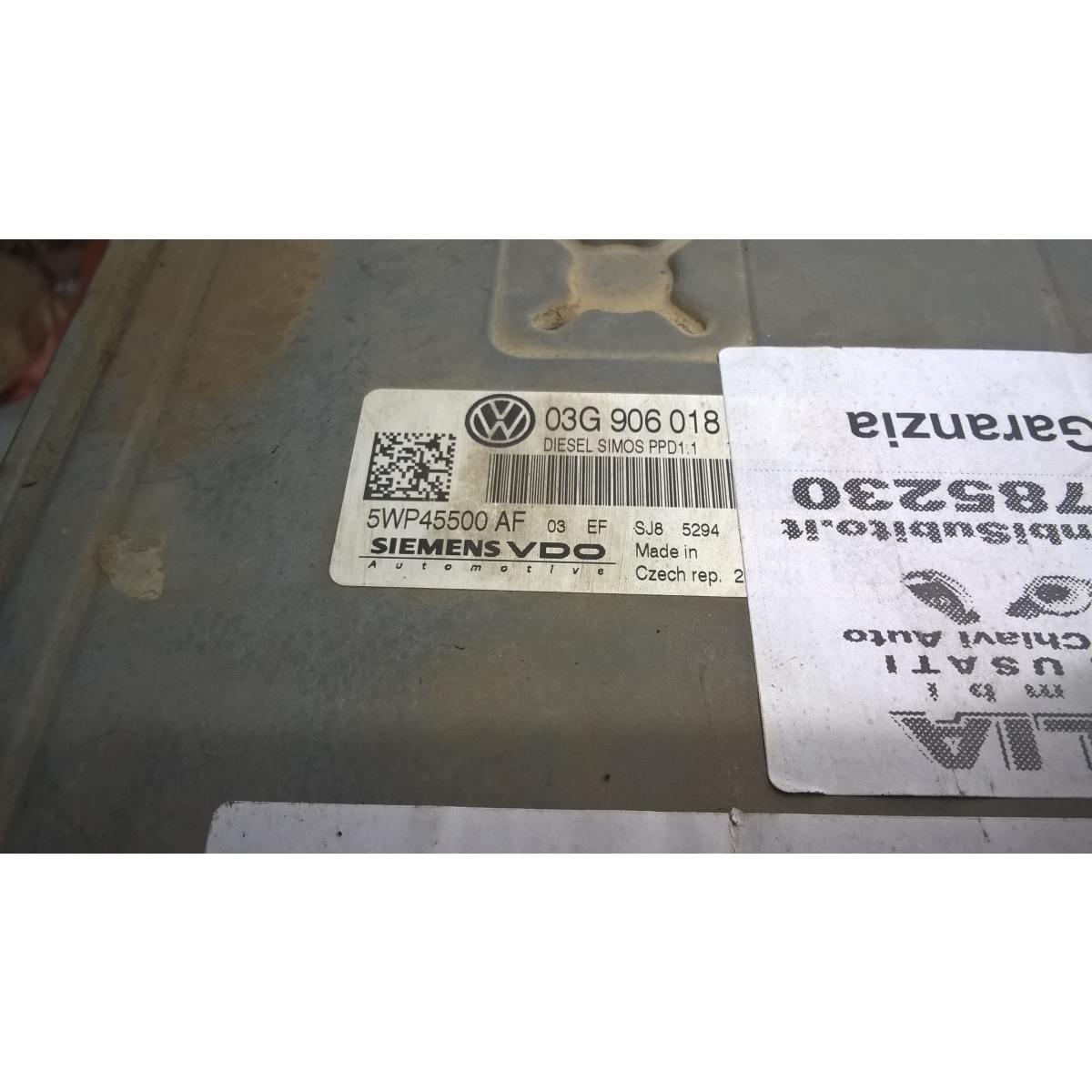centralina motore volkswagen passat 2007 5wp45500af