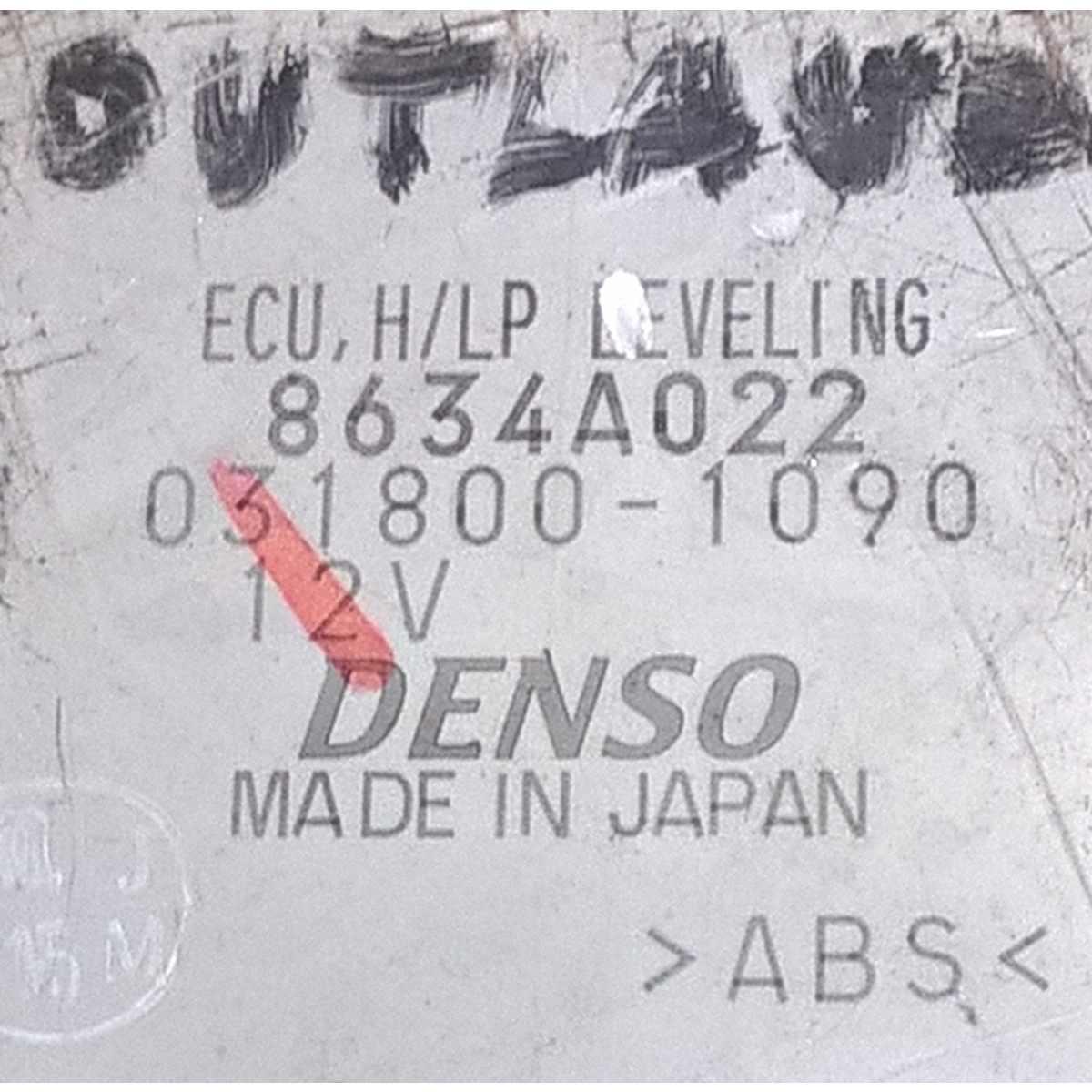 centralina regolazione profondità luci mitsubishi outlander 8634a022