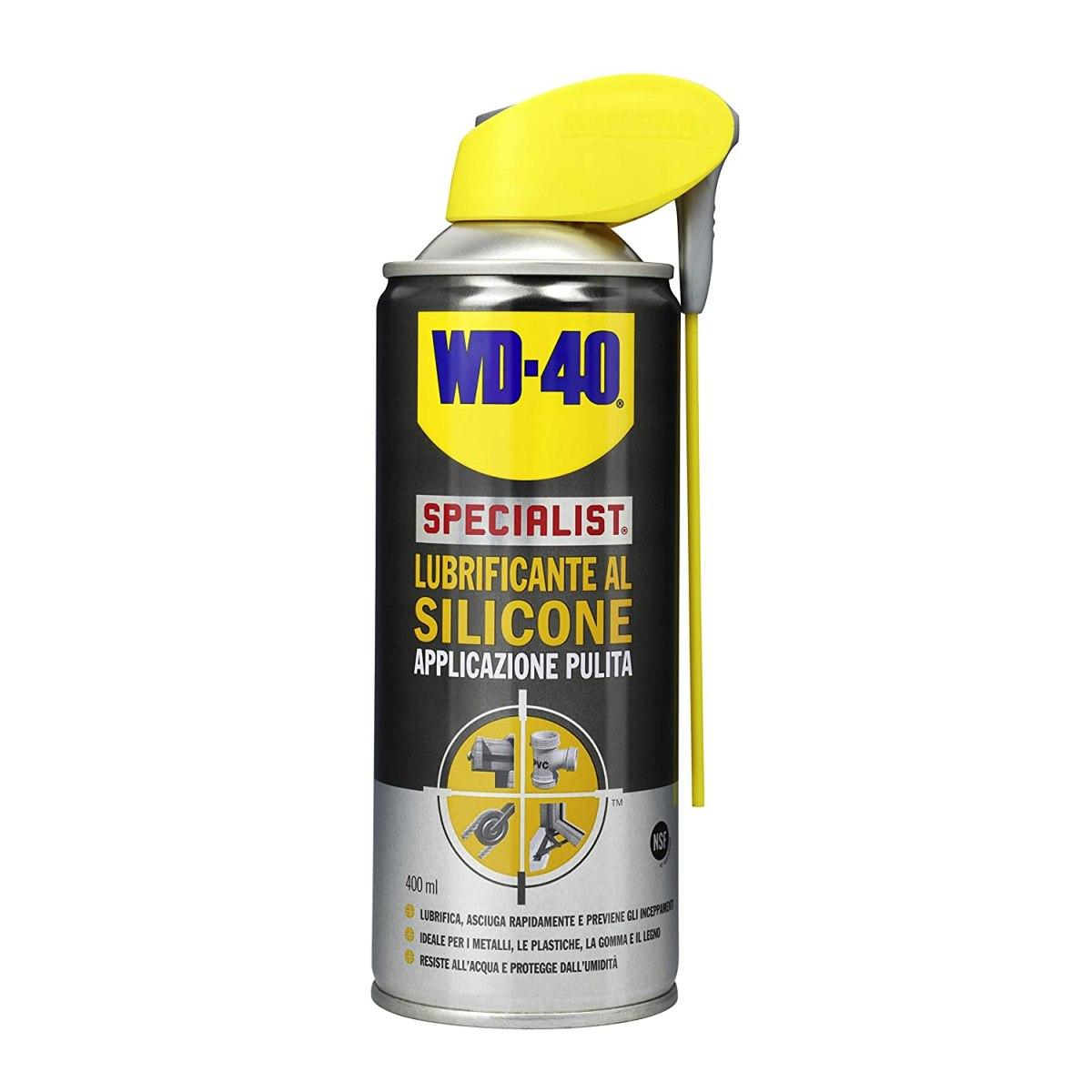 WD-40 Specialist Lubrificante al Silicone Spray Applicazione Pulita 400 ml (originale)