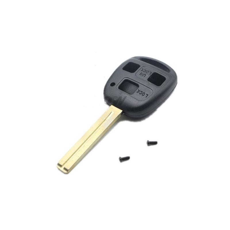 chiave guscio telecomando 3 tasti chiavi auto toyota rav4 yaris corolla