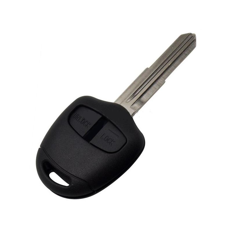 chiave guscio telecomando 2 tasti chiavi auto mitsubishi triton evo galant lancer outlander l200