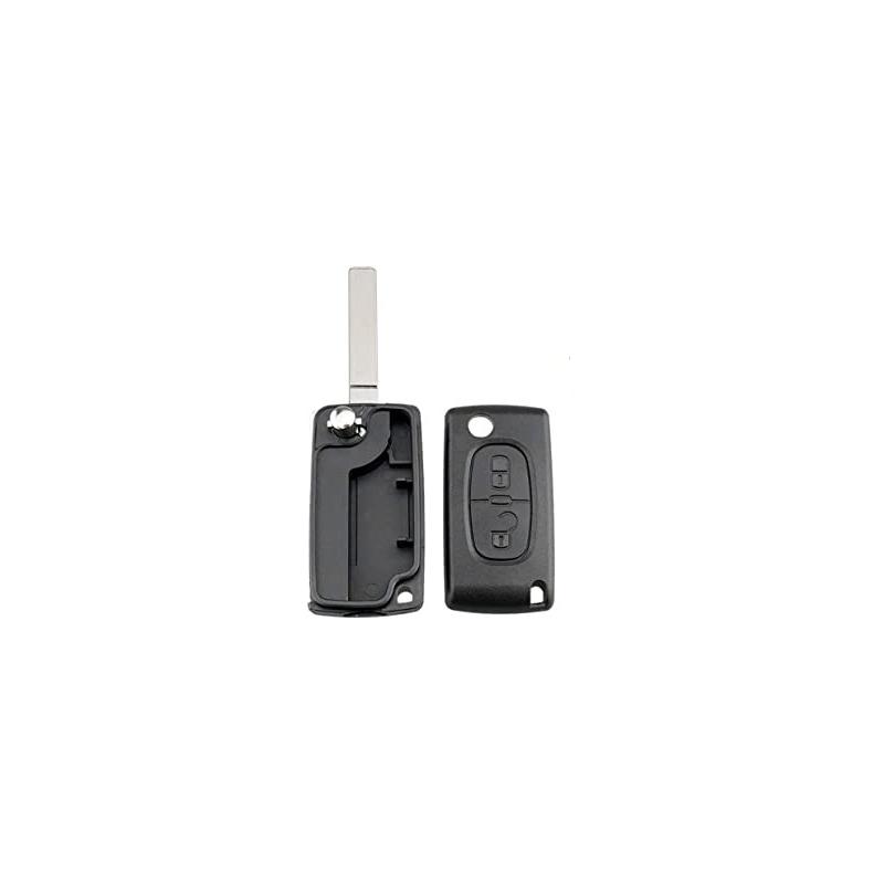 chiave guscio telecomando 2 tasti chiavi auto peugeot 206 207 307 308