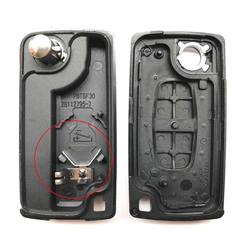 chiave guscio telecomando 2 tasti chiavi auto citroen c1 c2 c3