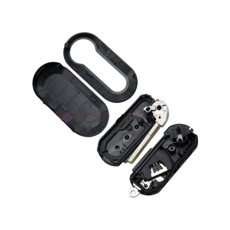 chiave guscio telecomando 2 tasti chiavi auto fiat panda grande punto 500