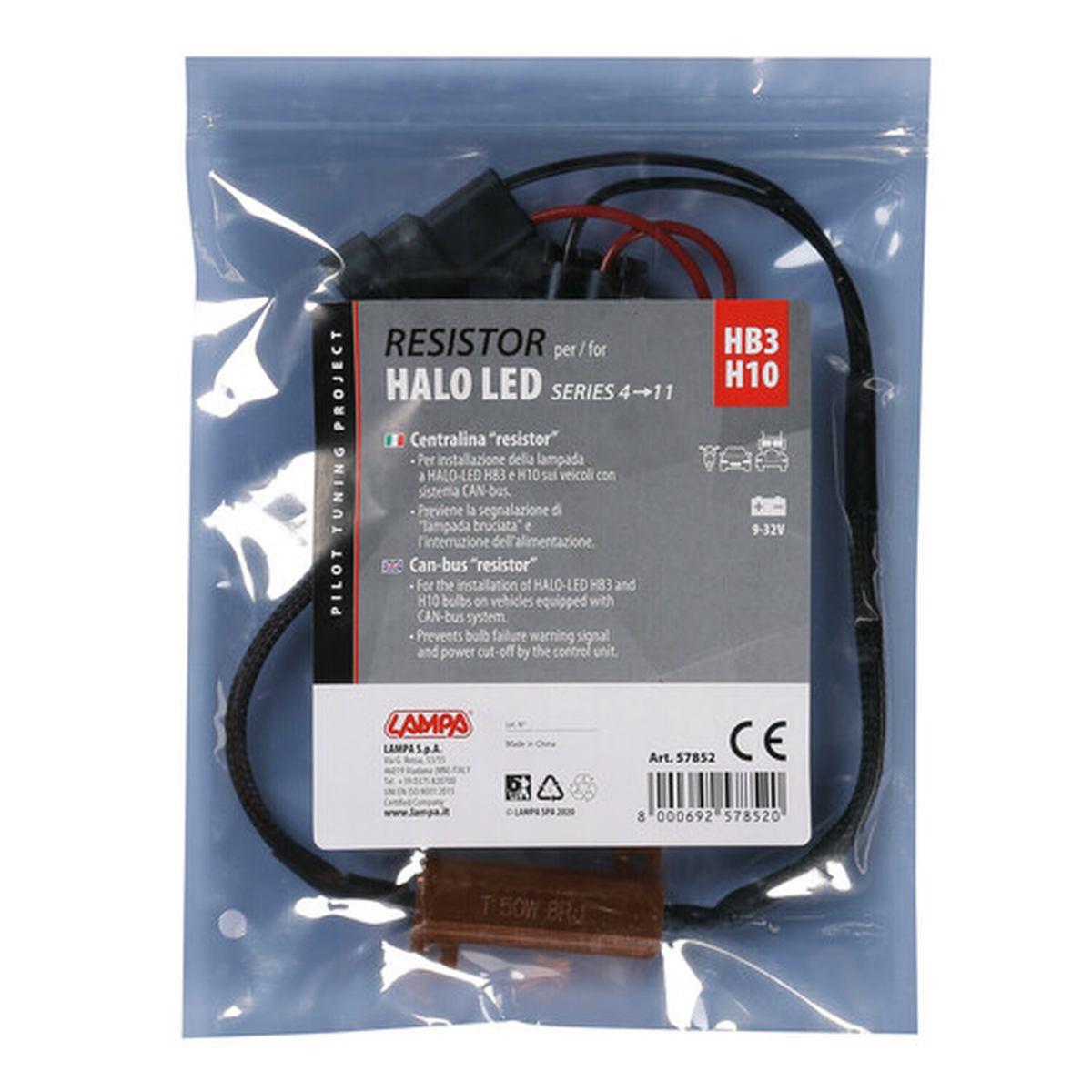 Halo Led Serie 4/11 - Centralina Resistor, 9/32V - H10-HB3