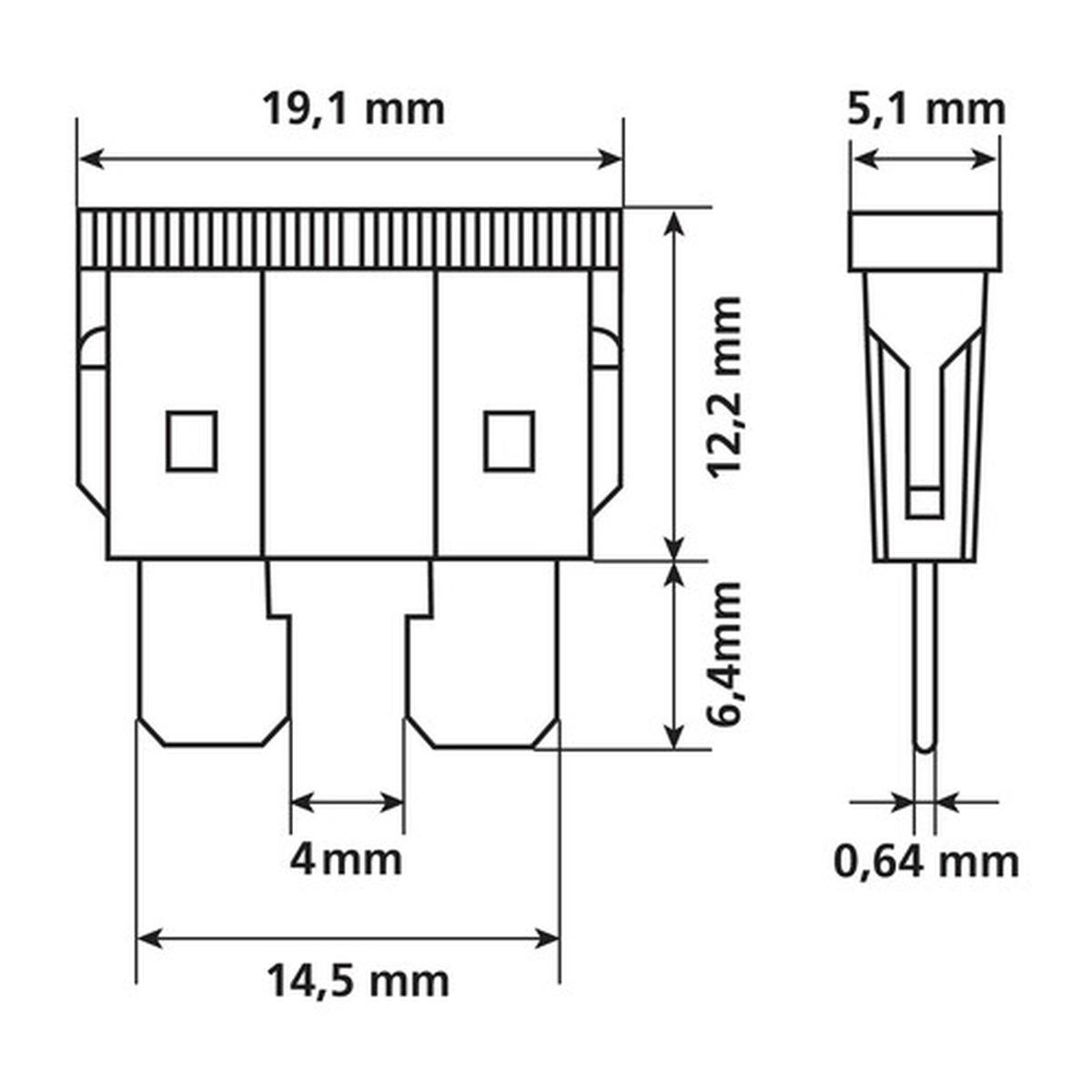 Set 80 fusibili lamellari assortiti, 12/32V