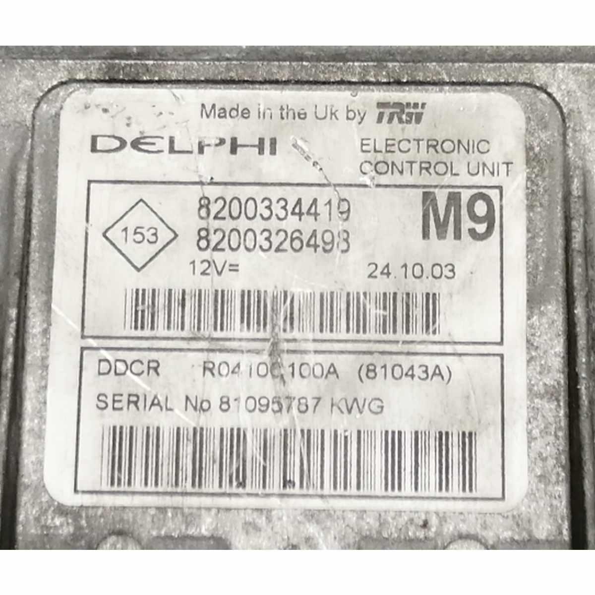 centralina motore nissan micra 2003 1.5 dci 8200334419