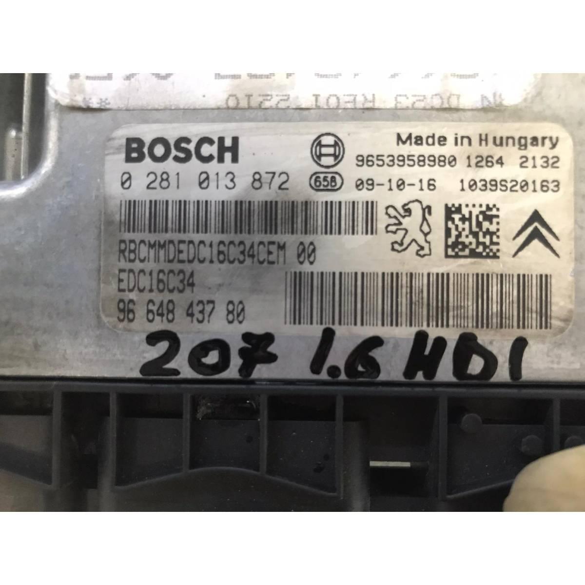 kit accensione peugeot 207 1.6 hdi 0281013872