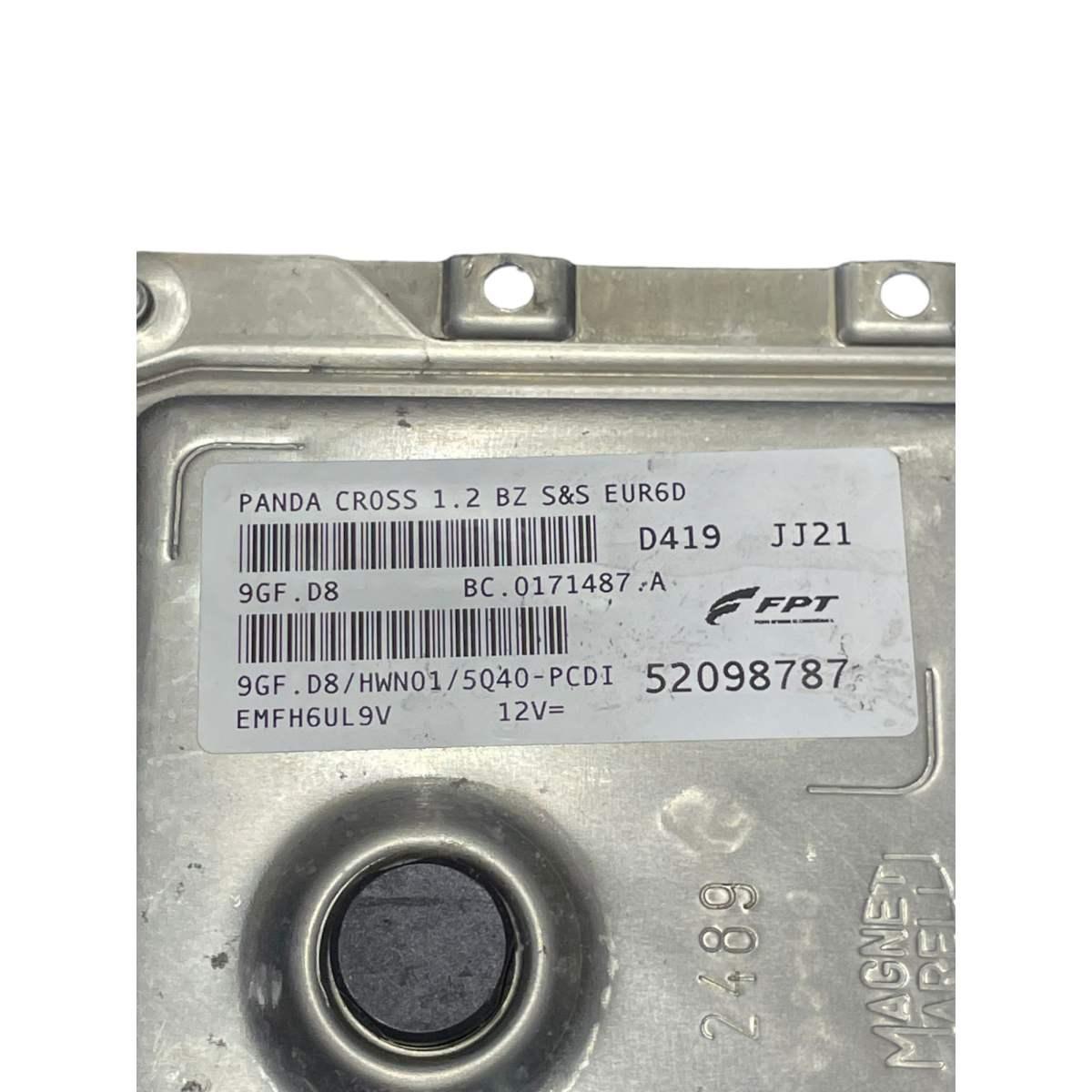 centralina motore fiat panda cross 1.2 bz dal 2012 52098787 jj21 ricondizionata vergine