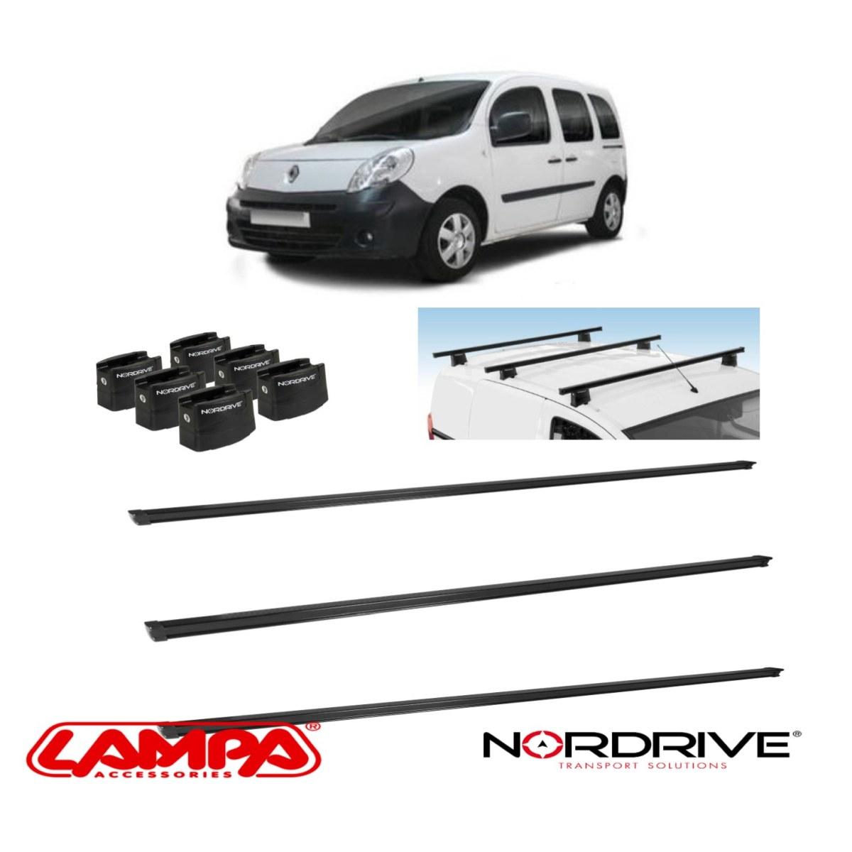 barre portatutto renault grand kangoo dal 2012 nordrive 3 barre professionali