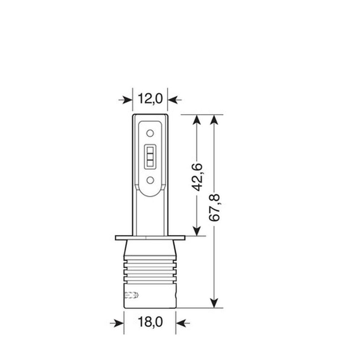 lampade a led  h1 Per convertire fari alogeni in fari a led