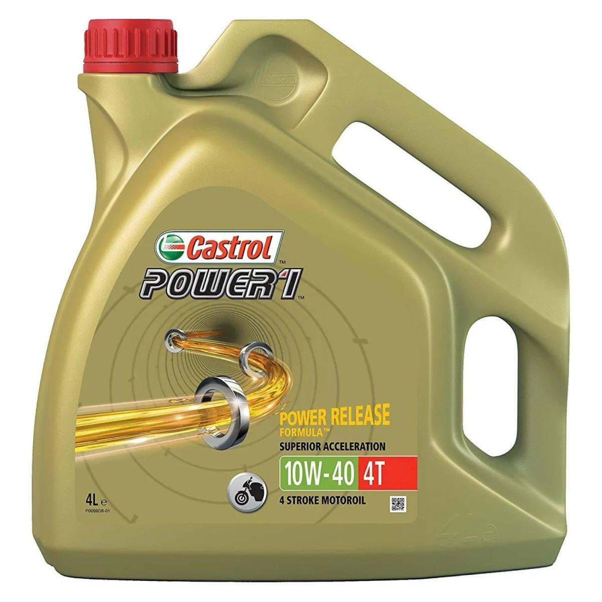 4 Litri Olio Motore Castrol Power 1 4T 10W40 moto