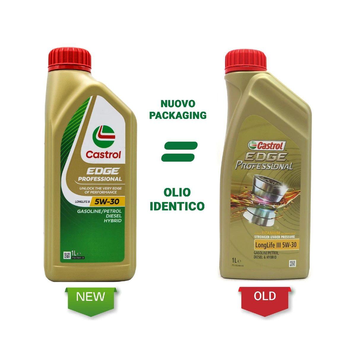 Olio motore castrol edge titanium fst longlife iii 5w30