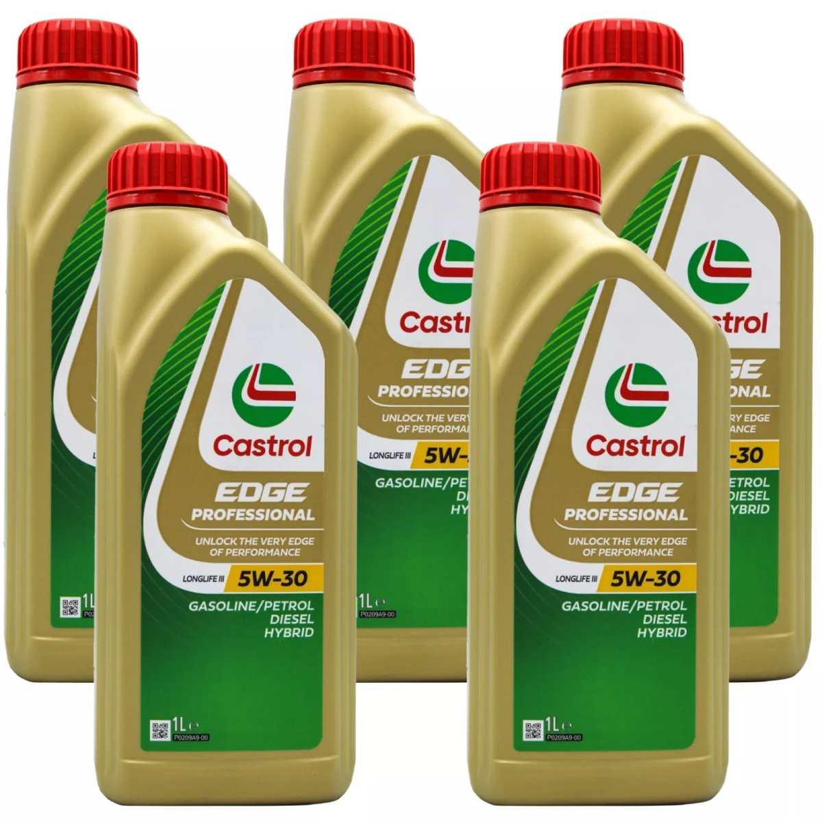 5 litri OLIO MOTORE CASTROL EDGE TITANIUM FST LONGLIFE III 5W30