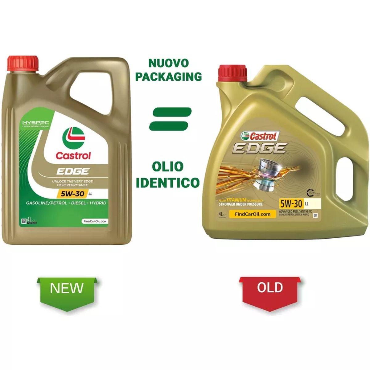 Olio motore castrol edge 5w30 4 litri fst tagliando bmw ll04 longlife