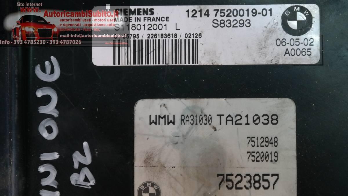 Mini cooper one 1600 bz centralina motore