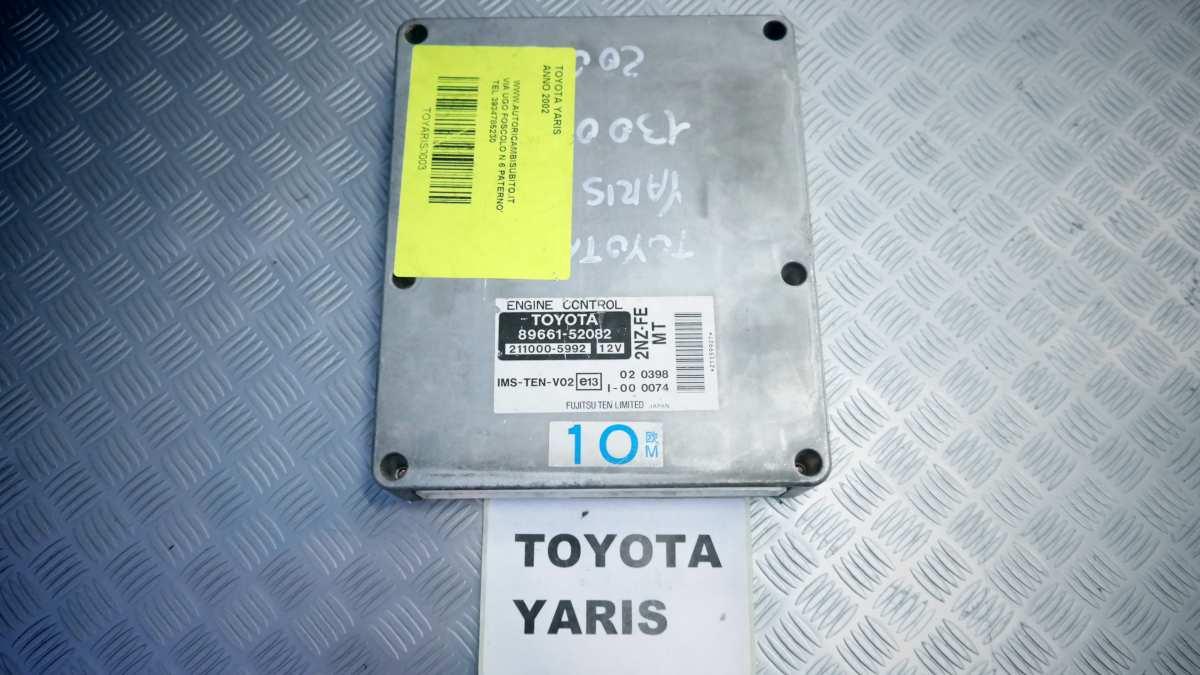 Toyota yaris 1300 bz 89661-52082 centralina motore