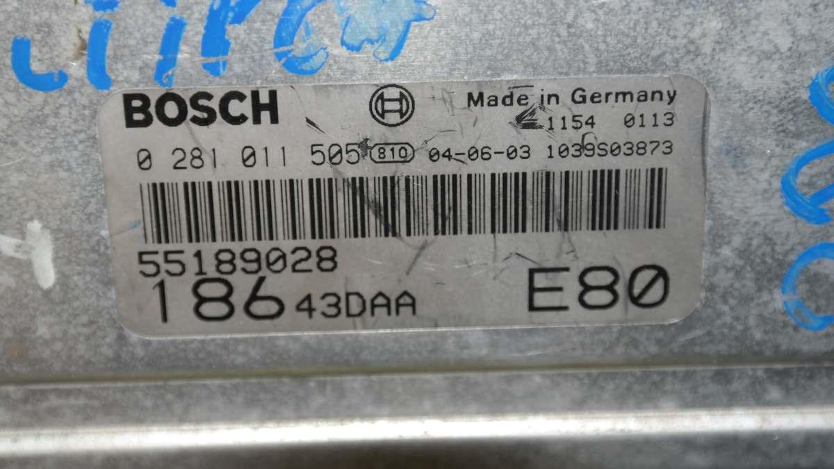 Fiat multipla 0281011505 centralina motore bosch