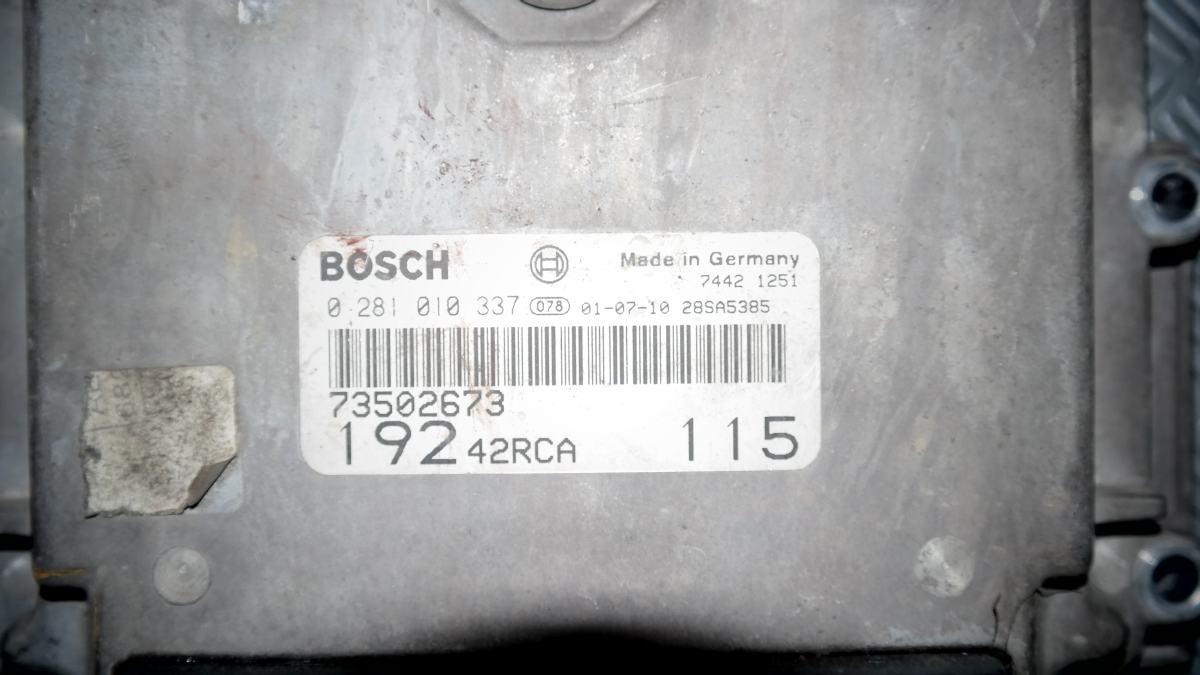 Fiat stilo 0281010337 centralina motore bosch