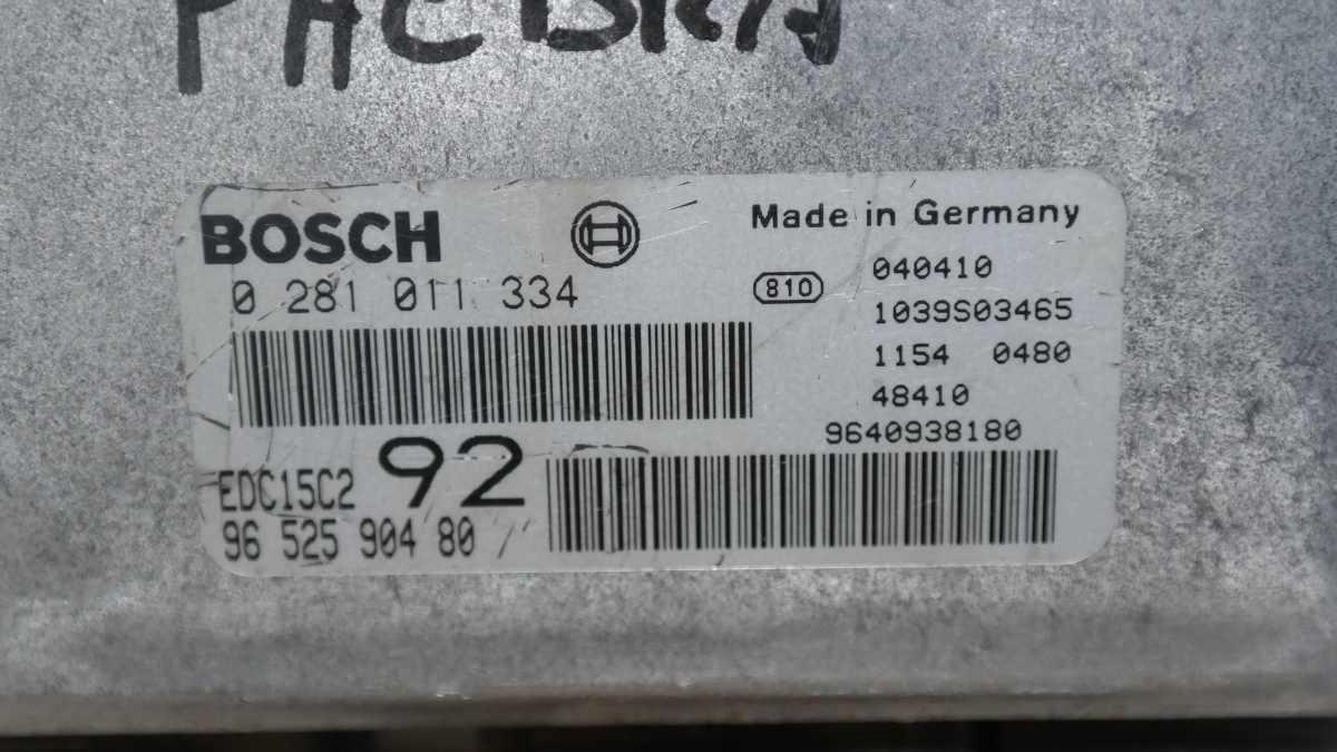 Lancia phedra 0281011334 centralina motore bosch