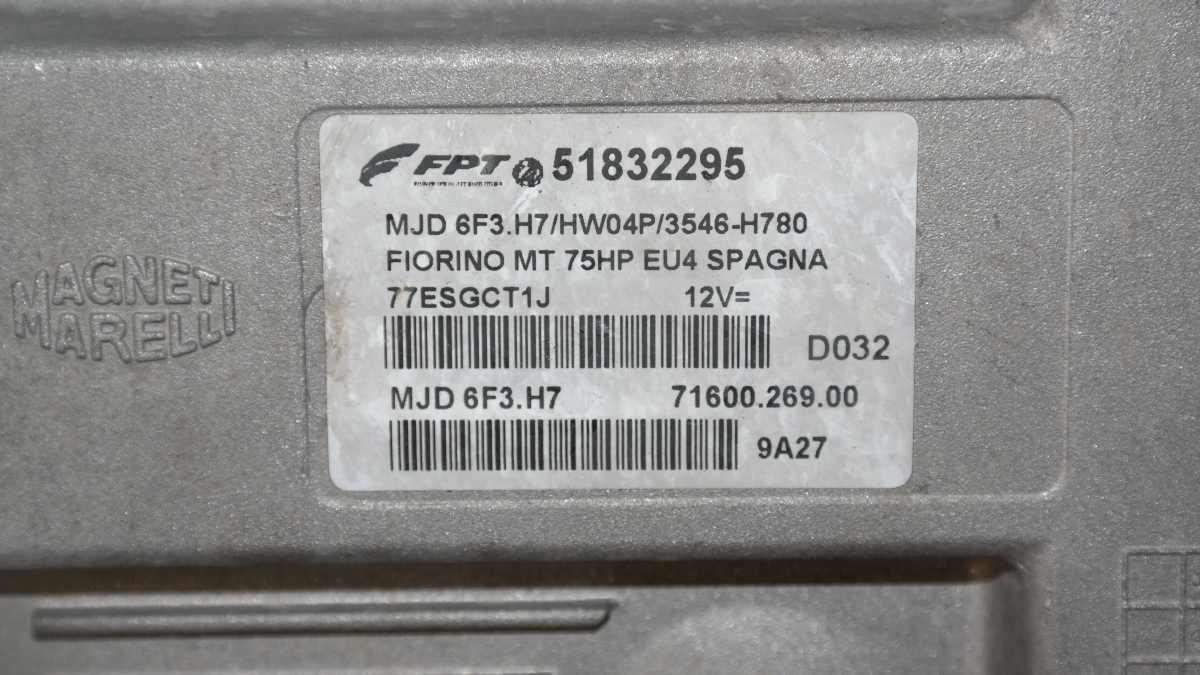 Fiat qubo 1300 mtj fpt 51832295 centralina motore