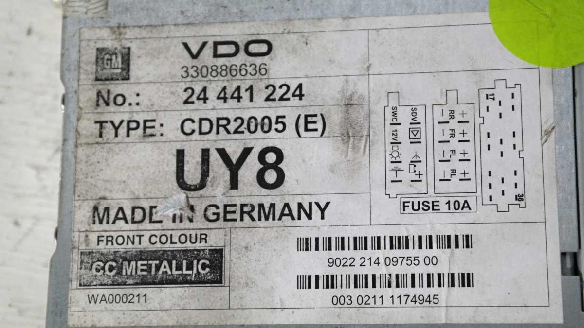 Opel vectra dal 2000 al 2005 330886636 autoradio da scodificare