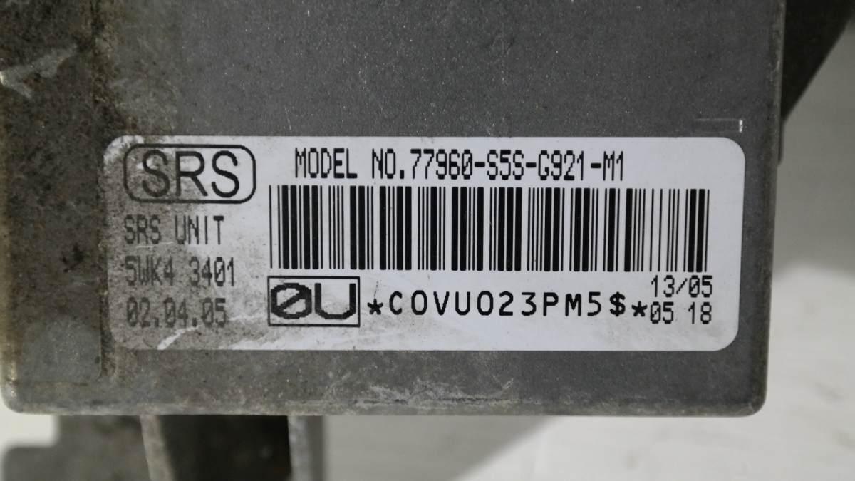 77960s5sg921m1 honda civic 1700 ctdi centralina airbag